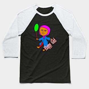 Happy Girl Baseball T-Shirt